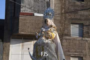 Romería popular, procesión y misa en El Caracol en la despedida de sus fiestas/TA y Francisco Javier Santana.